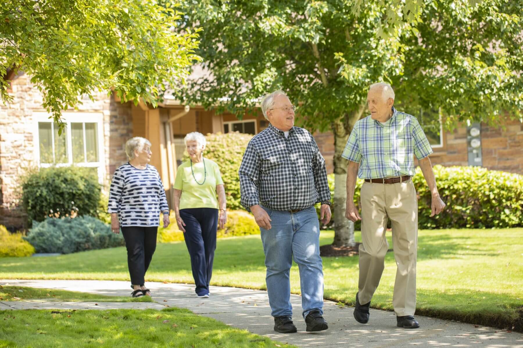 Wesley Lea Hill residents walking