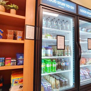 Shelves of Food and drinks