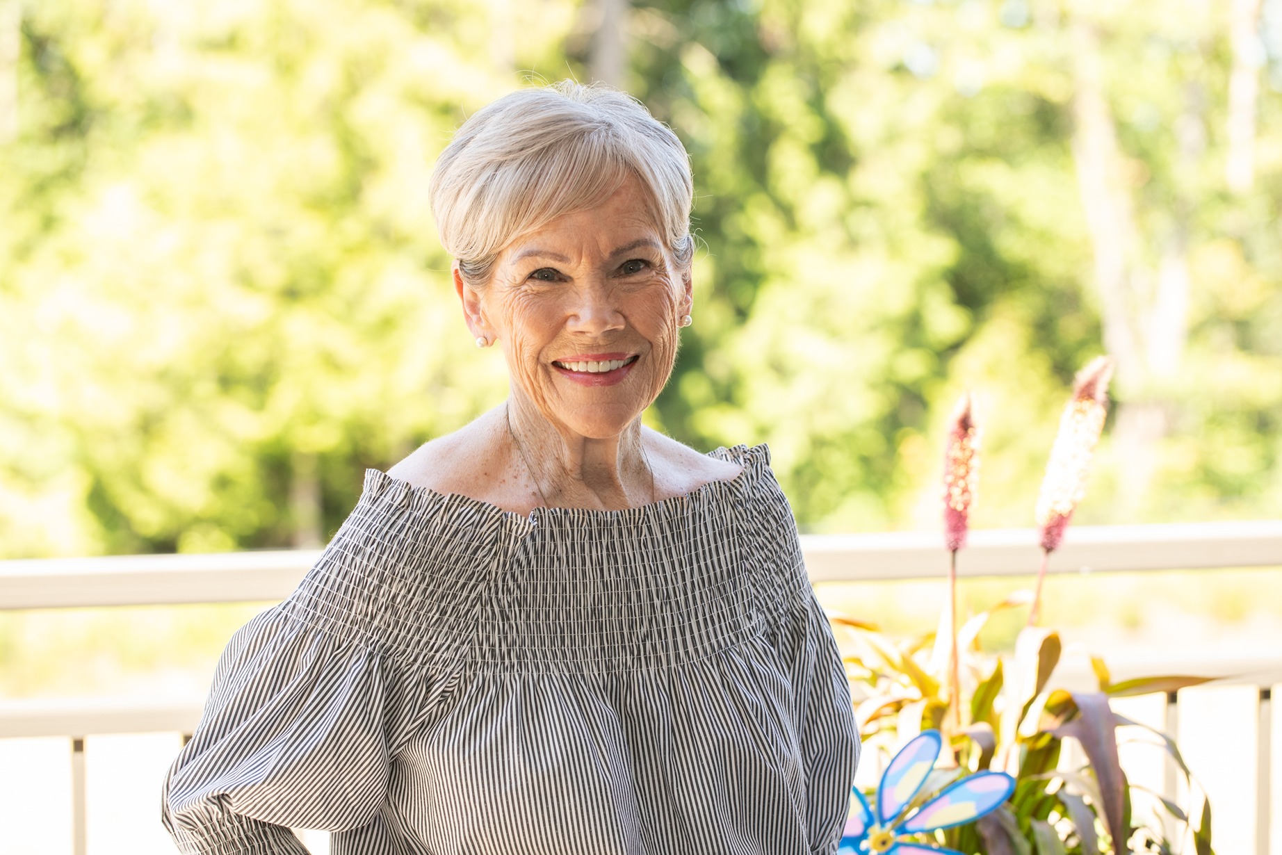 Woman posing for camera